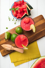 Image showing Watermelon smoothies