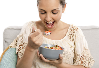 Image showing Eating healthy