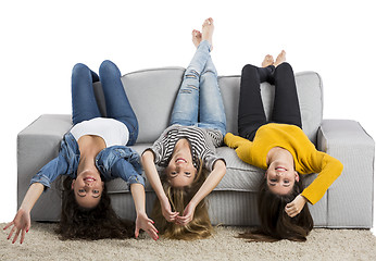 Image showing Teen girls at home