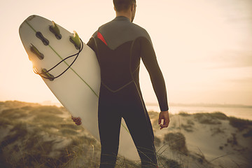 Image showing Searching for the swell