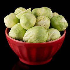 Image showing Fresh brussels sprouts