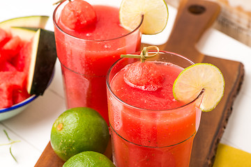 Image showing Watermelon smoothies