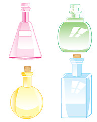 Image showing Bottles from glass