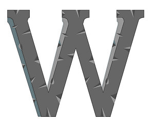 Image showing Letter W