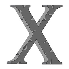 Image showing Decorative letter X