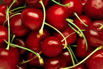 Image showing Group of Cherries forming a texture