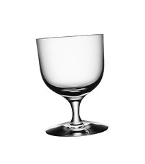 Image showing Empty glass of white wine