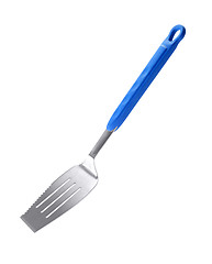 Image showing Blue Kitchen Spatula Isolated on White