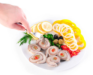 Image showing taste fresh fish