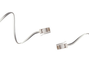 Image showing white cables isolated