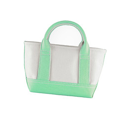 Image showing Woman accessory - stylish bag on white