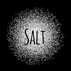 Image showing Salt made of white dots