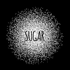 Image showing Sugar made of white dots.