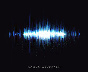 Image showing Soundwave waveform vector