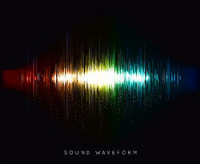 Image showing Soundwave waveform vector