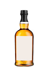 Image showing Full whiskey bottle isolated on white background