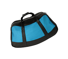 Image showing Blue travel bag on a white background