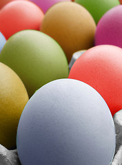 Image showing multi color eggs