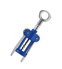 Image showing Cork screw on white background