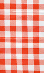 Image showing fabric in a red and white cell