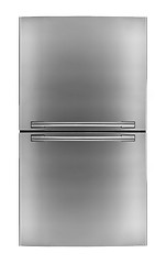 Image showing Modern refrigerator isolated on a white background