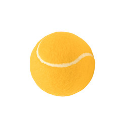 Image showing tennis ball close up isolated on white