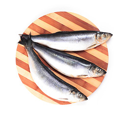 Image showing fish on kitchen board