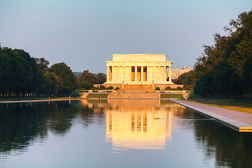 Image showing Abraham Lincoln memorial in Washington, DC