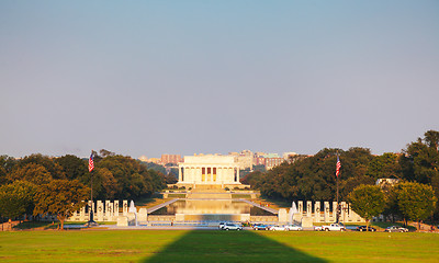 Image showing Abraham Lincoln memorial in Washington, DC