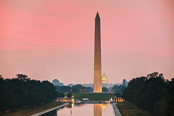 Image showing Washington Memorial monument in Washington, DC