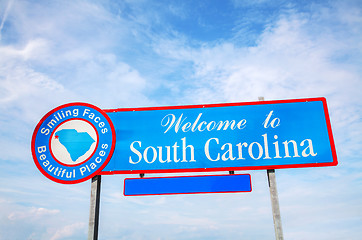 Image showing Welcome to South Carolina sign