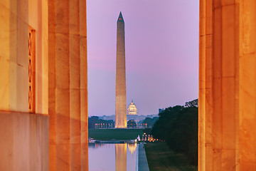 Image showing Washington Memorial monument in Washington, DC