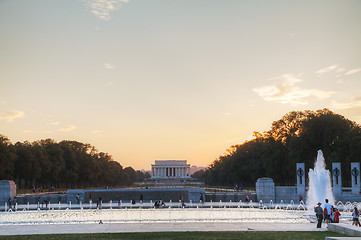 Image showing Abraham Lincoln memorial in Washington, DC