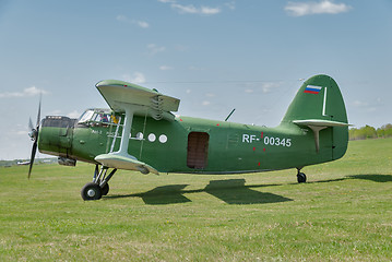 Image showing AN-2 airplane prepares for take-off