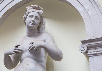 Image showing Feminine statue of Abundance