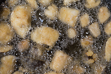 Image showing Frying mushroom schnitzel