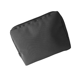 Image showing Black laptop case isolated on white background.