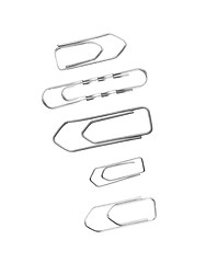 Image showing Collection of paper clips