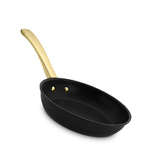 Image showing Large metal frying pan