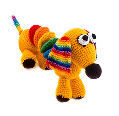 Image showing knitted toy-dog