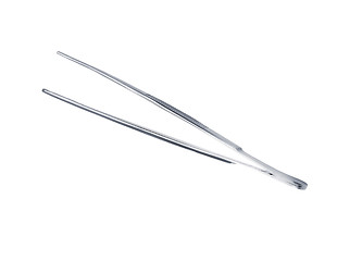 Image showing metal eyebrow tweezers isolated on white