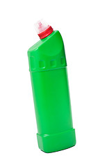 Image showing Greeb cleaning detergent bottle isolated