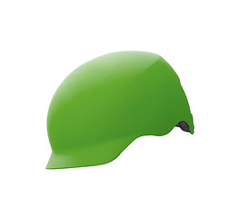 Image showing Green helmet isolated on white