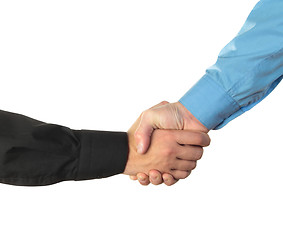 Image showing Businessmen shaking hands