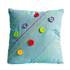 Image showing Pillow blue