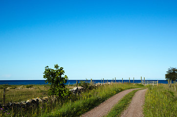 Image showing Country road to the coast