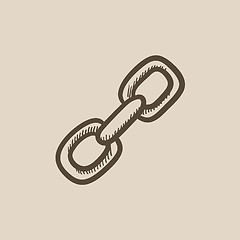 Image showing Chain links sketch icon.