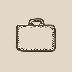 Image showing Briefcase sketch icon.