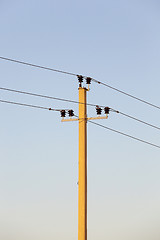 Image showing High-voltage power poles