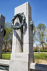 Image showing WWII Texas Pillar